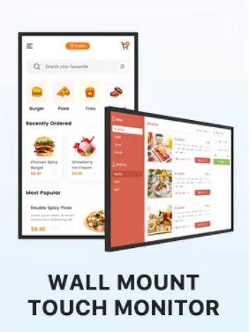 4 Wall mount จอโฆษณา เมนู ติดผนัง